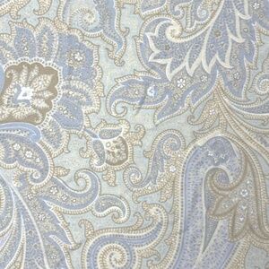 sheet full fitted RAYMOND WAITES cotton India paisley blues